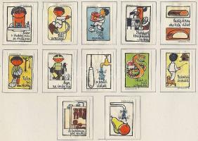 1213 darabos csehszlovák gyufacímke gyűjtemény