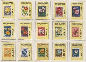 1128 darabos holland gyufacímke gyűjtemény szépen rendszerezve