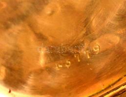 Remontoir 14K arany női zsebóra vésett, díszes tokkal br 25,7 g Működő, jó állapotban