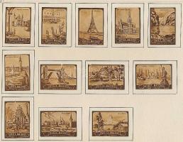 1168 darabos belga gyufacímke gyűjtemény szépen rendszerezve