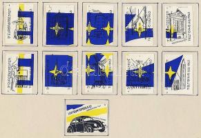 1168 darabos belga gyufacímke gyűjtemény szépen rendszerezve