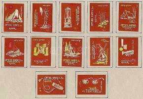 1168 darabos belga gyufacímke gyűjtemény szépen rendszerezve