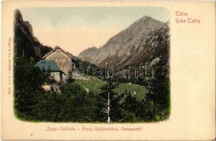 Tátra, Vysoké Tatry; Zerge szálló / Gemsenwirt, Gross-Kohlbachthal / hotel pob kozica