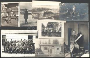 cca 1914-1920 13 db nagyobb méretű (18x12 cm) katonákat ábrázoló fotó