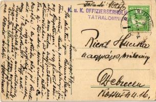 1915 Tátra, Vysoké Tatry; Ferenc József csúcs Tengerszem csúcsról tekintve / Stít Frantiska Jozefa /...