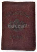 1896 Fényképes belépőjegy az Ezredéves Országos Kiállításra. Bőr tokban
