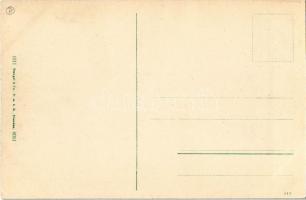 Tátra, Vysoké Tatry; Zöld-tó, Karbunkulus torony, Frigyes menház / Grünersee, Karfunkelturm, Unterku...