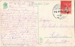 1918 Tátra, Magas-Tátra, Vysoké Tatry; hat személyes kormányozható bob (bobsleigh) menetben / winter...