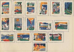 1079 darabos Baltikumi gyufacímke gyűjtemény Észtország, Lettország, Litvánia