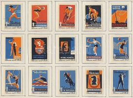 1079 darabos Baltikumi gyufacímke gyűjtemény Észtország, Lettország, Litvánia