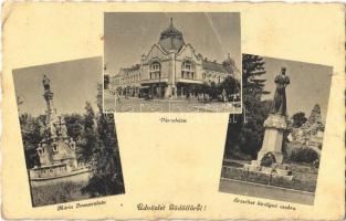 11 db régi magyar városképes lap / 11 pre-1945 Hungarian town-view postcards