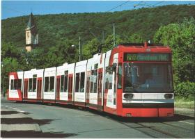 6 db MODERN villamos motívumlap / 6 MODERN tram motive cards