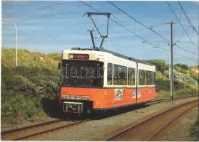 6 db MODERN villamos motívumlap / 6 MODERN tram motive cards