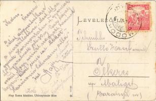 Modor-Harmónia, Modra; részlet libákkal. May Samu kiadása / geese