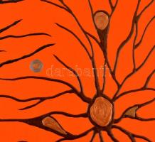 Barabás Roland (1976-): Kommunikáció. Akril, vászon, jelzett (hátoldalán), 50×50 cm