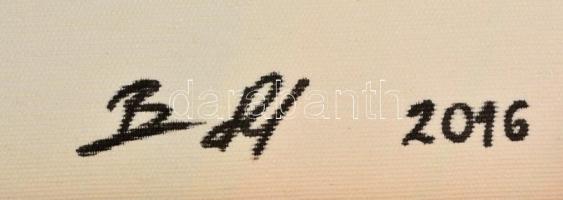 Barabás Roland (1976-): Örvény. Akril, vászon, jelzett, 70×50 cm