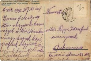 1942 Ózd, Rimamurányi-Salgótarjáni Vasmű rt. vas és acélgyára, gyári főműhely, belső (szakadás / tea...