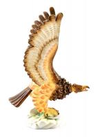 Herendi Turul, kézzel festett, jelzett, apró kopásnyomokkal, m: 35 cm