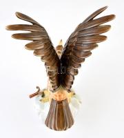 Herendi Turul, kézzel festett, jelzett, apró kopásnyomokkal, m: 35 cm