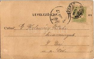 1904 Hódmezővásárhely, Kossuth szobor. Grossmann Benedek utóda kiadása (EK)