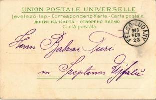 1903 Belgrade, Belgrád; Száva torkolata / Save Mündung / L'embouchure de la Save / Sava river m...