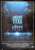 1989 A mélység titka (The Abyss), filmplakát, grafikus: Zoran, kis gyűrődésekkel, 80×60 cm