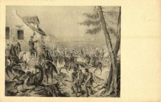 9 db régi katonai motívumlap az 1848-49-es forradalom és szabadságharc emlékére kiadott Komlós "...