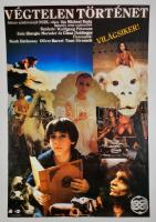 cca 1986 Végtelen történet, NSZK-olasz filmplakát, hajtott, 80×60 cm