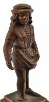 Jelzés nélkül: Vető férfi. Bronz, talpazaton feirattal Hungaroseed, m:14 cm (talapzattal)