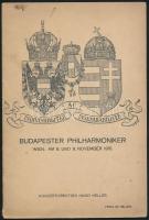 1915 Budapester Philharmoniker Wien. koncertműsor. , füzet. 32p.