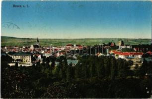 1915 Lajtabruck, Bruck an der Leitha; látkép. Kiadja Marie Huber / general view (EK)