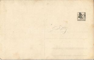 Bisztra, Bistra; kirándulók csoportképe a sikló vasúti síneken / tourist group on the funicular'...