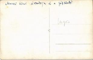 Lugos, Lugoj; Marci bácsi uszodája és a gőzfürdő / steam spa and swimming pool. photo