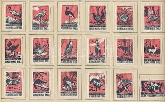 1093 darabos szovjet gyufacímke gyűjtemény