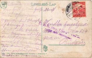 1917 Aknasugatag, Ocna Sugatag (Máramarossziget); Gábor bánya telep, iparvasút / mine with industria...