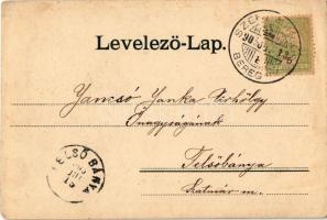 1905 Kékesfüred, Sinjak, Synyak, Synjak (Bereg); Szinyáki fürdő. Bertsik Emil tulajdona / spa house ...