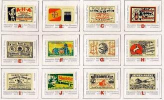574 darabos osztrák gyufacímke gyűjtemény