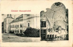 Tapolyhanusfalva, Hanusfalva, Hanusovce nad Toplou; Gróf Dessewffy kastély, belső / castle interior. Art Nouveau (EB)