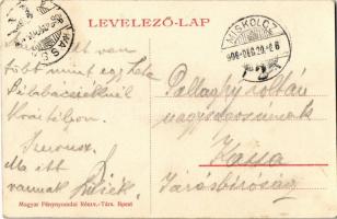 1906 Pozsony, Pressburg, Bratislava; ingahajó a várral. Ön szép lesz, ha a világhírű Földes-féle Mar...