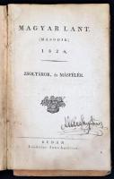 Magyar Lant (második) Zsoltárok, és másfélék. Budán, 1825. Landerer Anna betűivel. 48p. Erősen sérült, szétesett papírkötésben