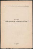 cca 1920 4 db dedikált különlenyomat. Szent-Iványi Béla, Varannai, Angyal Endre, Heller Bernát