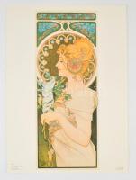 Alfons Mucha: Plakáty. 9 db plakát mmodern mappa. 43x60 cm