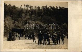 ~1917 Tapolylengyel, Polyakócz, Poliakovce; Katonai tábori mise / WWI K.u.K. (Austro-Hungarian) military field mass. photo