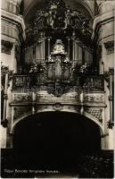1929 Pápa, Bencés templom kórusa, belső, orgona