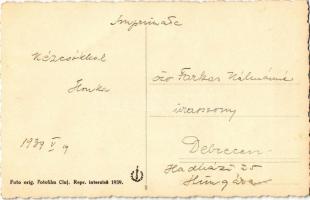 1939 Mikháza, Calugareni; Poarta Secuiasca / Mikházai székelykapu / Székely gate, carved wooden gate...