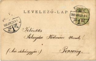 1903 Fiume, Rijeka; Corsia Deák / Deák korzó, utcakép, villamos / street view, corso, tram. photo (E...