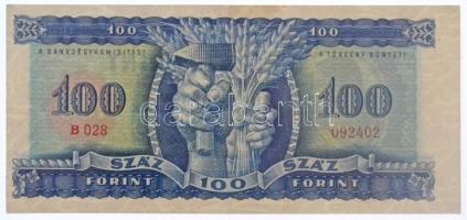 1946. 100Ft "B028 092402" T:III / Hungary 1946. 100 Forint "B028 092402" C:F
Ad...