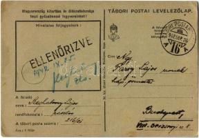 1942 Istenért és Hazánkért győzünk! Üdvözlet a magyar honvédektől! Tábori Postai Levelezőlap / WWII ...