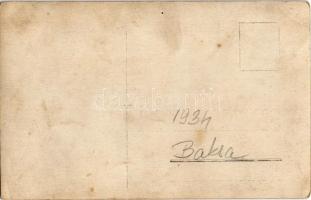 1934 Baksa, Metz Antal borbély és fodrász üzlete. photo