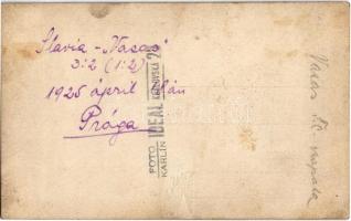 1925 Prága, Praha, Prag; Slavia-Vasas labdarúgó mérkőzés, magyar focisták csoportképe / SK Slavia Pr...
